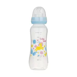 شیشه شیر کلاسیک طلقی ارتودنسی اندازه 240 میل مناسب 6 تا 18 ماه بی بی لند کد 305 babyland - فروشگاه سیسمونی روژان