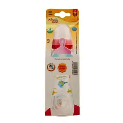 شیشه شیر کلاسیک طلقی ارتودنسی اندازه 240 میل مناسب 6 تا 18 ماه بی بی لند کد 305 babyland - فروشگاه سیسمونی روژان