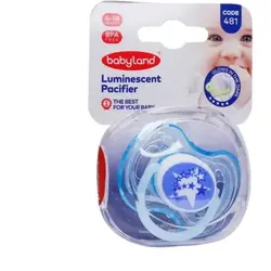 پستانک النا شب تاب فندوقی طرح ستاره 0-6 ماه بی بی لند کد 480 babyland - فروشگاه سیسمونی روژان