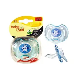 پستانک النا شب تاب ارتودنسی طرح ستاره 0-6 ماه بی بی لند کد 482 babyland - فروشگاه سیسمونی روژان