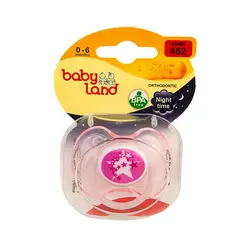 پستانک النا شب تاب ارتودنسی طرح ستاره 0-6 ماه بی بی لند کد 482 babyland - فروشگاه سیسمونی روژان
