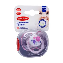 پستانک النا شب تاب ارتودنسی طرح بادکنک و ستاره 0-6 ماه بی بی لند کد 486 babyland - فروشگاه سیسمونی روژان