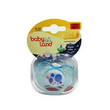 پستانک النا شب تاب ارتودنسی طرح بادکنک و ستاره 6-18 ماه بی بی لند کد 487 babyland - فروشگاه سیسمونی روژان