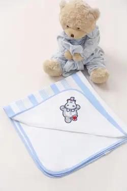 پتو دور پیج نخی طرح اسب آبی دانالو DANALOO - فروشگاه سیسمونی روژان