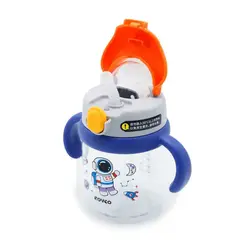 لیوان آبمیوه خوری کودک مدل نی دار فضایی گنجایش 400 میلی لیتر رووکو Rovcork-b1060-2 - فروشگاه سیسمونی روژان