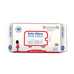 دستمال مرطوب 80 عددی بیبی سیل Babisil Baby Wipes Hand & Mouth - فروشگاه سیسمونی روژان