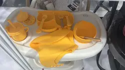 شیر دوس دستی ست ظرف غذای سیلیکونی کودک 8 تکه اونلی بیبی only baby 23-44 - فروشگاه سیسمونی روژان