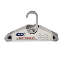 چوب لباسی نوزاد دودیه مجموعه 6 عددی dodie - فروشگاه سیسمونی روژان