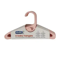 چوب لباسی نوزاد دودیه مجموعه 6 عددی dodie - فروشگاه سیسمونی روژان