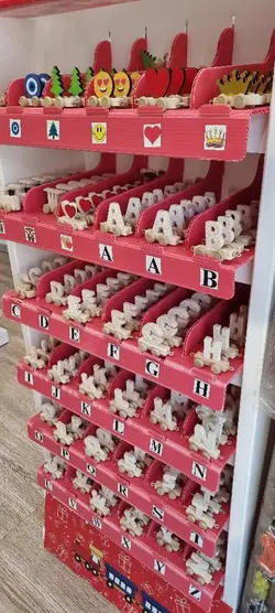 حروف چوبی انگلیسی مدل قطاری - فروشگاه سیسمونی روژان