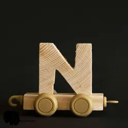 حروف چوبی انگلیسی مدل قطاری - فروشگاه سیسمونی روژان