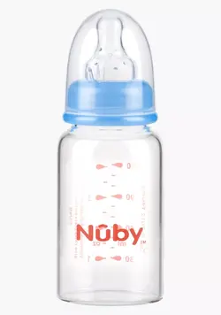 شیشه شیر پیرکس 120 میل نابی NUBY 1179 - فروشگاه سیسمونی روژان