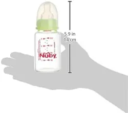 شیشه شیر پیرکس 120 میل نابی NUBY 1179 - فروشگاه سیسمونی روژان