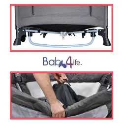 تخت و پارک کنار باز شو بیبی فورلایف  baby4life