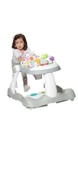 روروئک واکر شو طوسی اسپادیس Spuddies Bouncy Steps (3 in 1 Folding Walker)