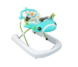 روروئک واکر شو طرح هواپیما سبزآبی اسپادیس Jumbo (2 in 1 Folding Walker) - Blue Spuddies - فروشگاه سیسمونی روژان