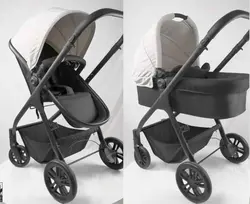 ست کالسکه burbay شامل کالسکه ، کریر ، کریکات ( ساک حمل )