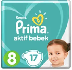 پوشک پریما پمپرز ترک سایز 8 - 17 عددی pampers prima - فروشگاه سیسمونی روژان