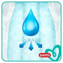 پوشک پمپرز شورتی پمپرز pampers مدل Pants سایز 5+ بسته 34 عددی