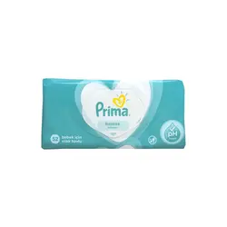 دستمال مرطوب پوست های حساس پریما بسته 52 عددی Prima - فروشگاه سیسمونی روژان