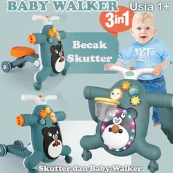 واکر 3in1 طرح خرس مارک no name - فروشگاه سیسمونی روژان