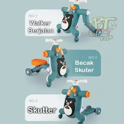 واکر 3in1 طرح خرس مارک no name - فروشگاه سیسمونی روژان