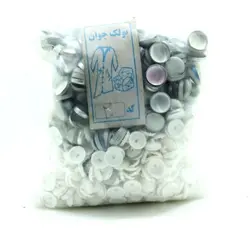 پوکه پلاستیکی دکمه پارچه ای (بسته 200 عددی )