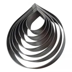 کاتر شیرینی پزی طرح قطره مدل pe104 مجموعه 7 عددی