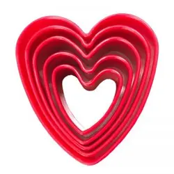 کاتر شیرینی مدل قلب 5 عددی کد 1021