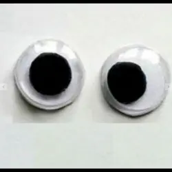 چشم عروسک متحرک گرد ساده بسته 100 عددی 50 جفتی