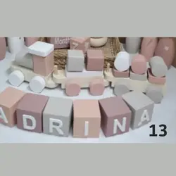 قطار چوبی باربری رنگی