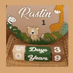 ست کامل گاهشمار چوبی سن کودک