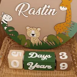 ست کامل گاهشمار چوبی سن کودک