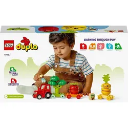 لگو دوپلو تراکتور میوه و سبزیجات LEGO DUPLO my First Fruit and Vegetable Tractor مدل 10982