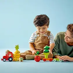 لگو دوپلو تراکتور میوه و سبزیجات LEGO DUPLO my First Fruit and Vegetable Tractor مدل 10982