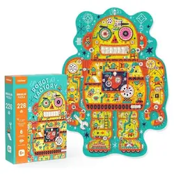 پازل کارخانه ربات Mideer Irregular Puzzle ROBOT FACTORY
