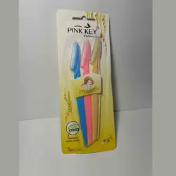 تیغ اصلاح ابرو سه عددی  PINK KEY