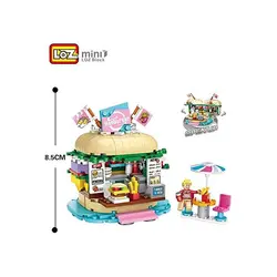 لگو لوز میکرو بلوک همبرگر فروشی LOZ - Hamburger Shop Micro Blocks مدل 1730