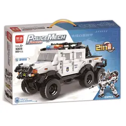 لگو ماشین پلیس و ربات 2در1 مینگدی LEGO MINGDI 2in1 POLICE MECH مدل K0619