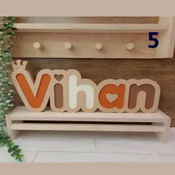 استند حروف چراغدار چوبی(هرحرف)