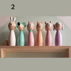 بولینگ چوبی حیوانات بدون توپ 01