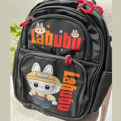 کوله پشتی مدرسه ای لبوبو Labubu رنگ مشکی