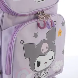 کوله پشتی مدل صندوقی طرح کرومی کد 0056 رنگ یاسی