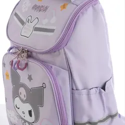 کوله پشتی مدل صندوقی طرح کرومی کد 0056 رنگ یاسی