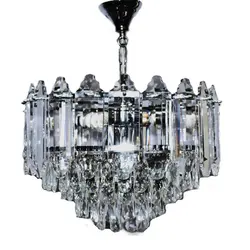 لوستر 8 شعله بلوط کرومی برند ترنج