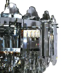 لوستر 8 شعله بلوط کرومی برند ترنج