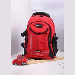 کوله پشتی مدرسه طرح EXTEMPORE رنگ قرمز