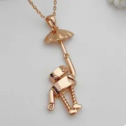 پلاک و زنجیر ژوپینگ فانتزی طرح ربات چتر دار