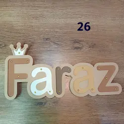 استند حروف چراغدار چوبی (40 سانتی)