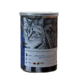 کنسرو گربه یو اس پت طعم گوشت گوساله و مرغ و بوقلمون ( 400 گرم )